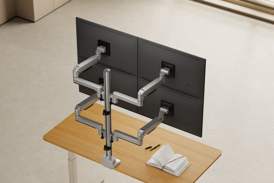 4-Monitor-Setup: 2x2 oder nebeneinander?