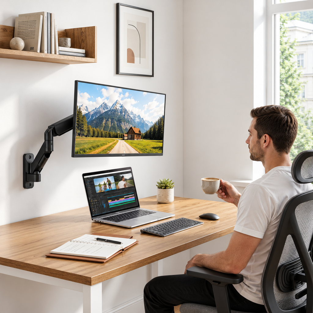 Monitor Wandhalterung für 1 Monitor 13-32" / 9kg, VESA 75/100