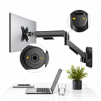 Monitor Wandhalterung 2 Monitore für 17-32" / 9 kg je Monitor, VESA 75/100