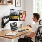 Monitor Wandhalterung 2 Monitore für 17-32" / 9 kg je Monitor, VESA 75/100