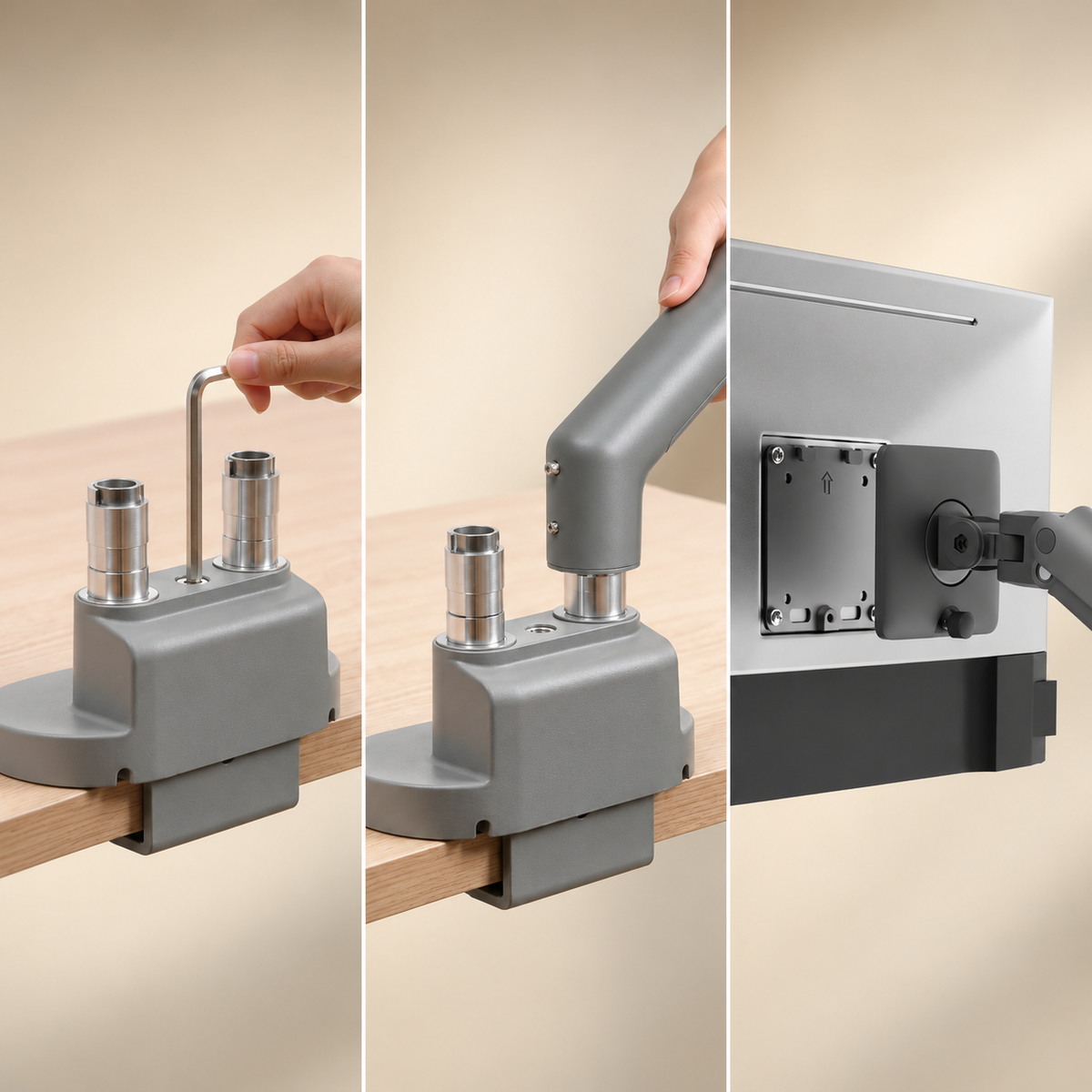 3IDEE® FlexiPro · Monitorhalterung für 2 Monitore