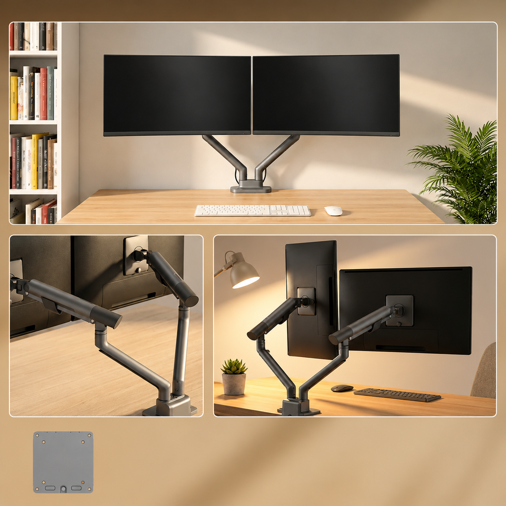 3IDEE® FlexiPro · Monitorhalterung für 2 Monitore