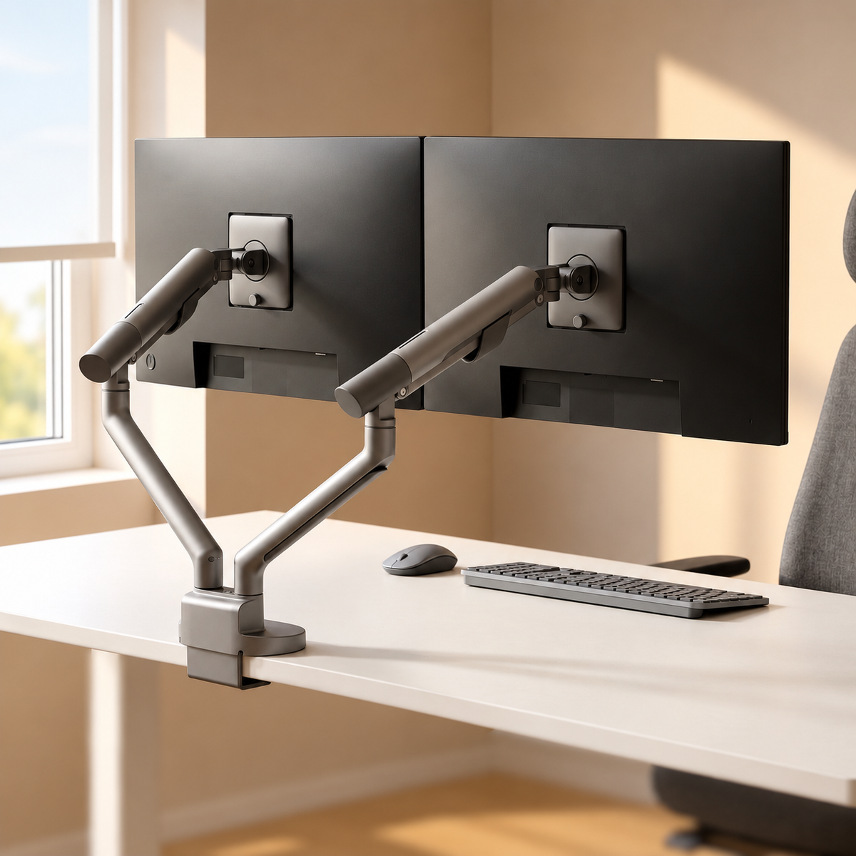 3IDEE® FlexiPro · Monitorhalterung für 2 Monitore