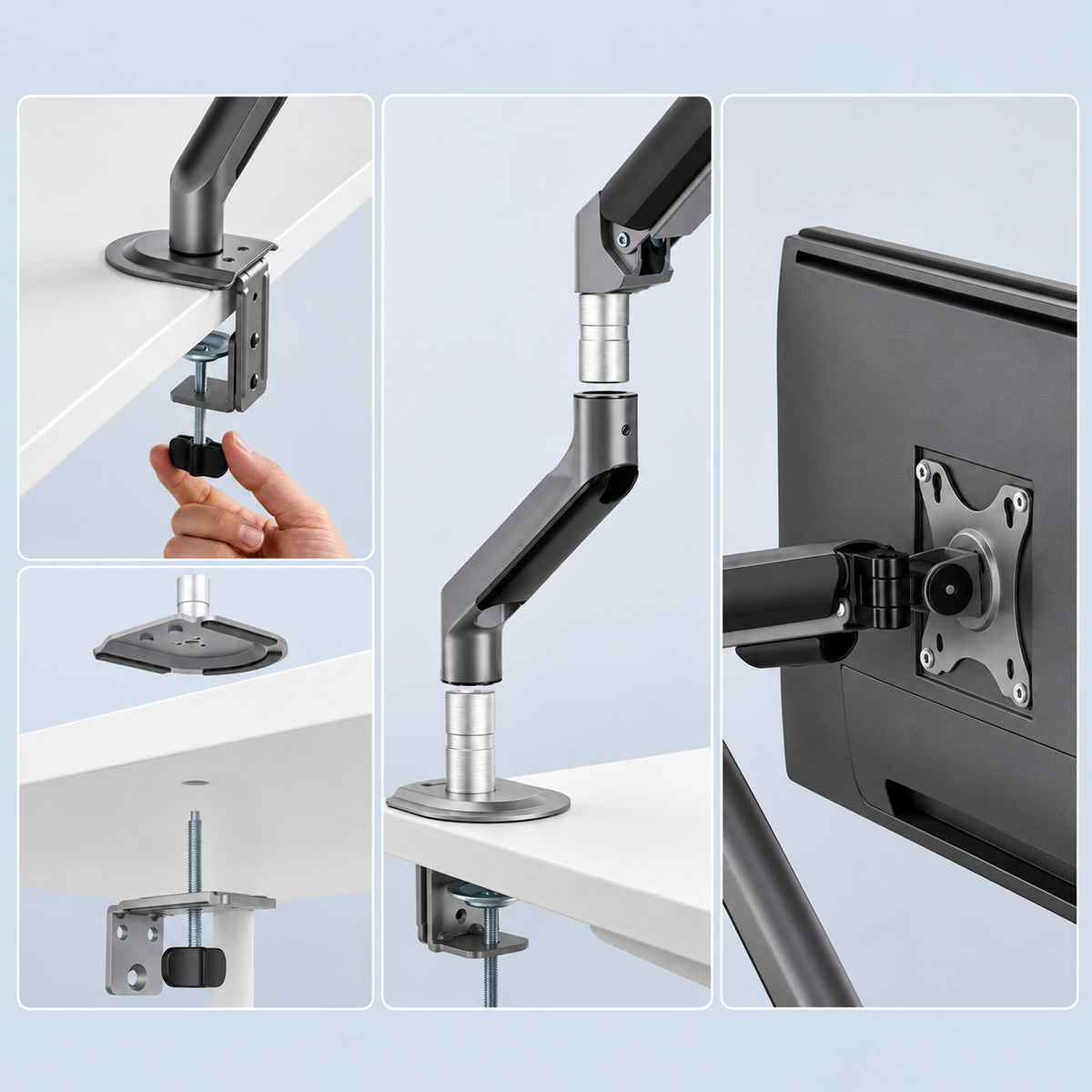 3IDEE® FlexiLite · Monitorhalterung für 1 Monitor