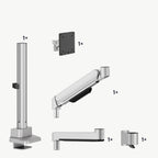 3IDEE® ONE Monitor Mount · 1 Monitor · Spring-Assisted · with Pole