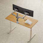 3IDEE® ONE Monitor Mount · 2 Monitors · long arm, sliding · with pole
