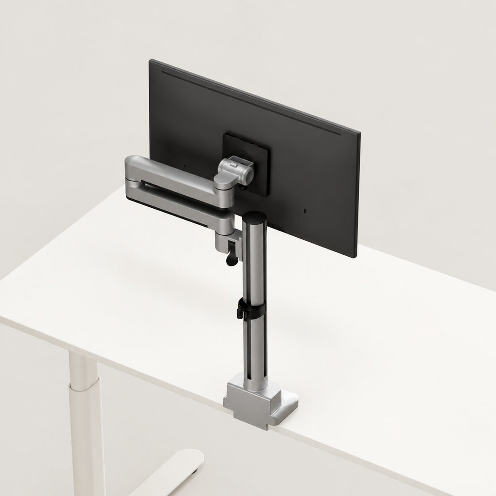 3IDEE® ONE Monitor Mount · 1 Monitor · long arm · with pole