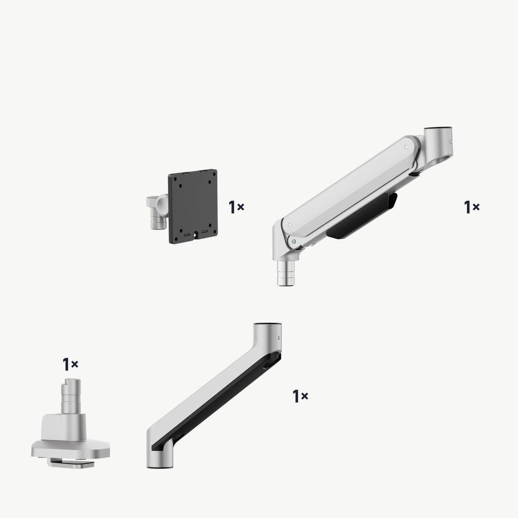 3IDEE® ONE Monitor Mount · 1 Monitor · Spring-Assisted · Desk Base