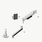 3IDEE® ONE Monitor Mount · 1 Monitor · Spring-Assisted · Desk Base